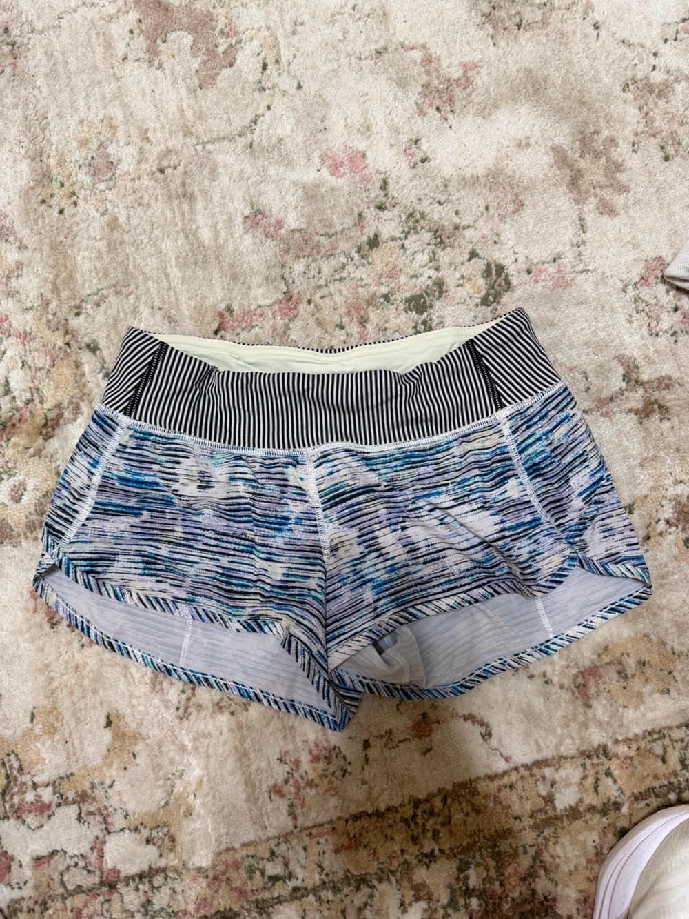 lululemon athletica Blue Multi Patterned Women's Shorts